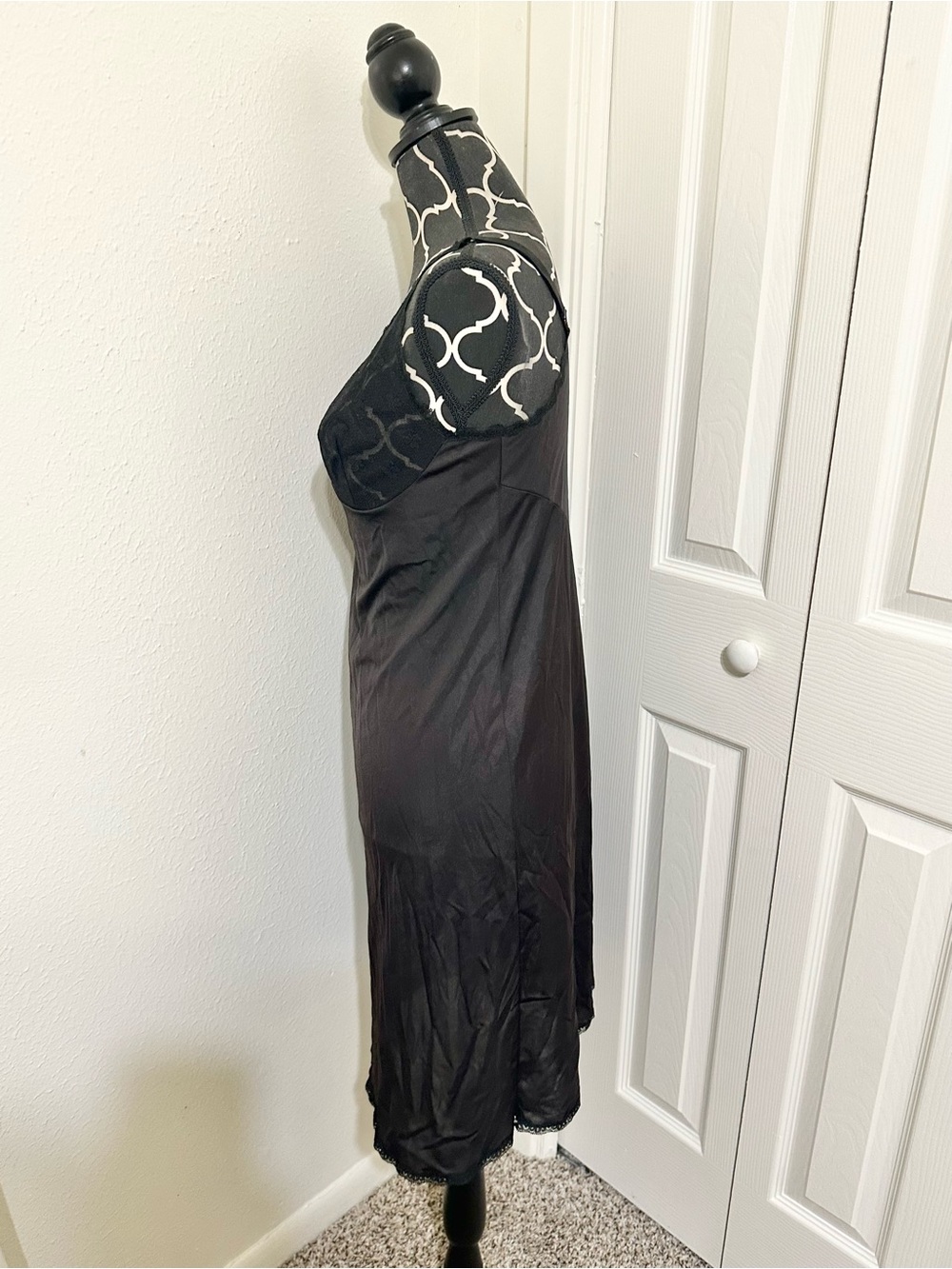 Vanity affair Vintage 80s Floral Lace Slip Dress - Picture 6 of 13